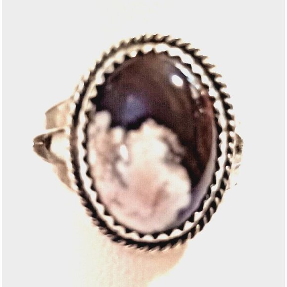 Navajo Wild Horse Signed Sterling Ring Unisex sz 7 (1531) - Picture 1 of 7